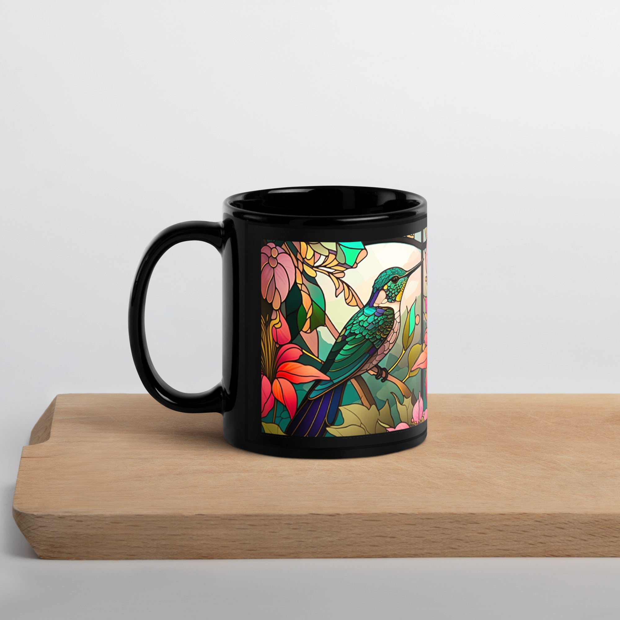 Coffee Cup, Tea Cup, Black Glossy Mug Gift