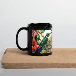 Coffee Cup, Tea Cup, Black Glossy Mug Gift