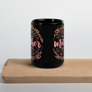 Black Glossy Mug Mother's Day Mug-11-15 OZ Coffee Cup