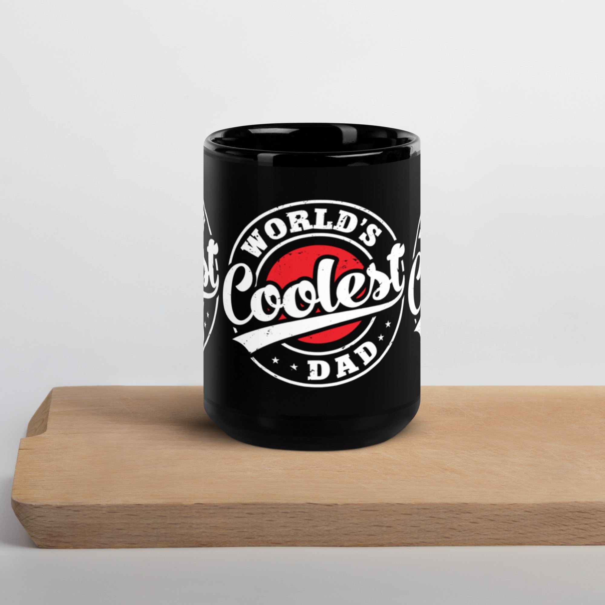 Coffee cup, Coffee Mug, Father's day, Black Glossy Mug