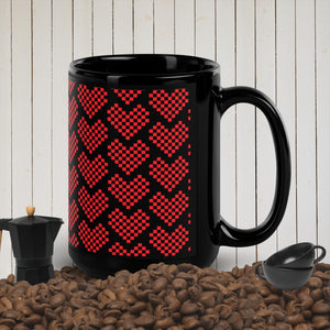 Coffee Mug, Black Glossy Mug Tea Cup,
