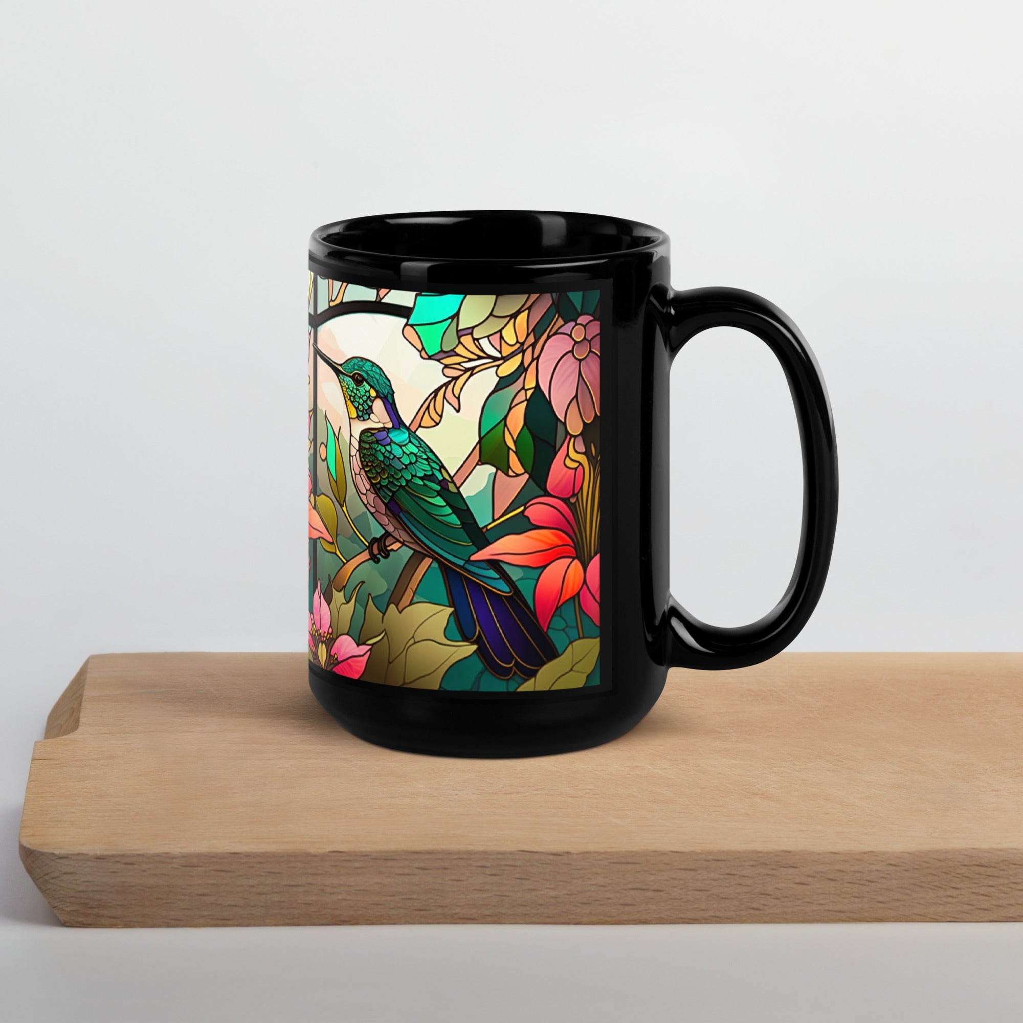 Coffee Cup, Tea Cup, Black Glossy Mug Gift