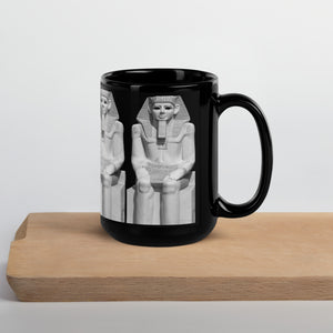 Egypt Black Glossy Mug