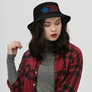 Bucket Hat, Customized Hat, Freedom Hat, Embroidered Hat