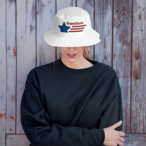 Bucket Hat, Customized Hat, Freedom Hat, Embroidered Hat