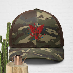 Camouflage trucker hat, Outdoor Hat, Trendy, Unisex