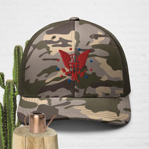 Camouflage trucker hat, Outdoor Hat, Trendy, Unisex