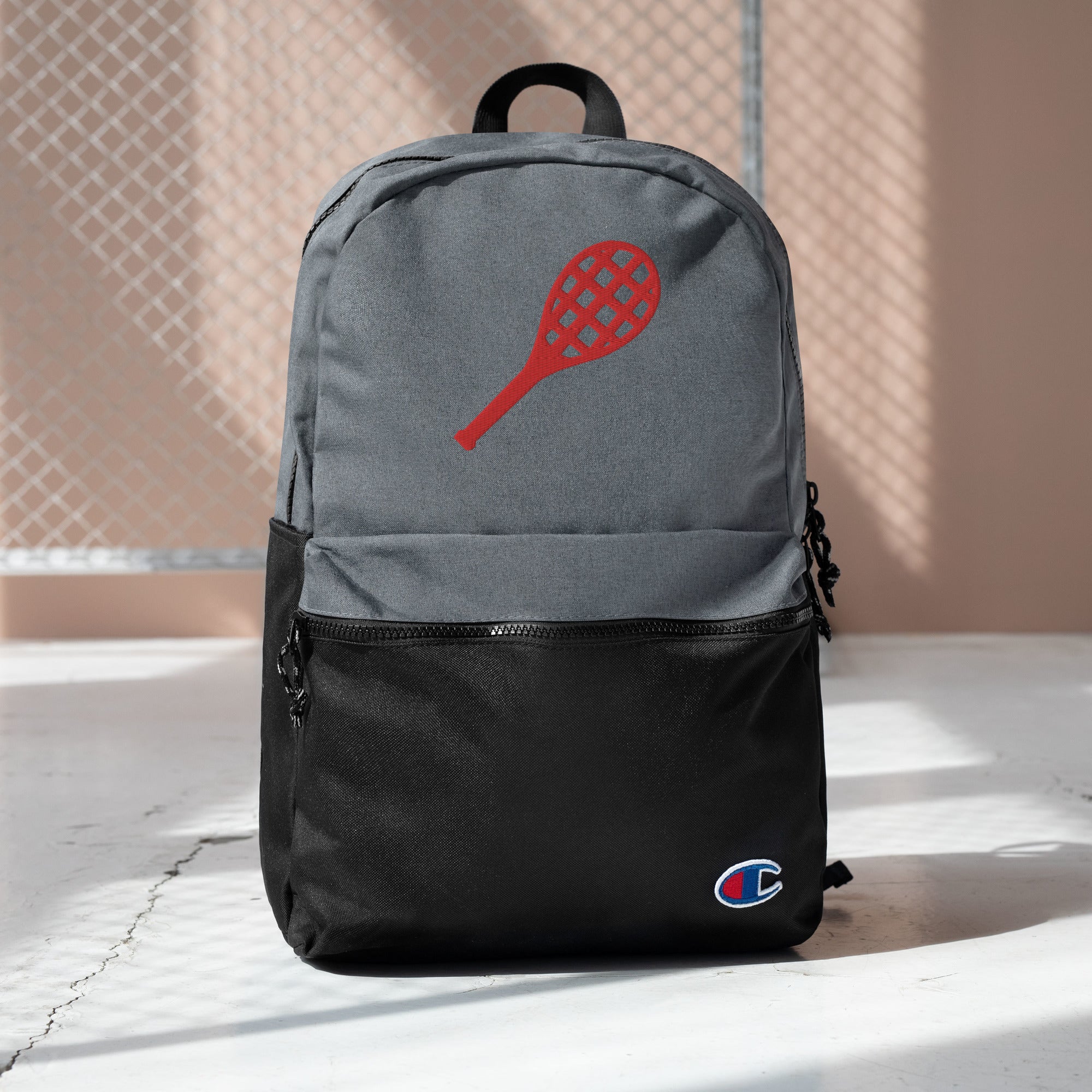 Embroidered Champion Backpack, Back to School, Embroidered Tennis, Gift
