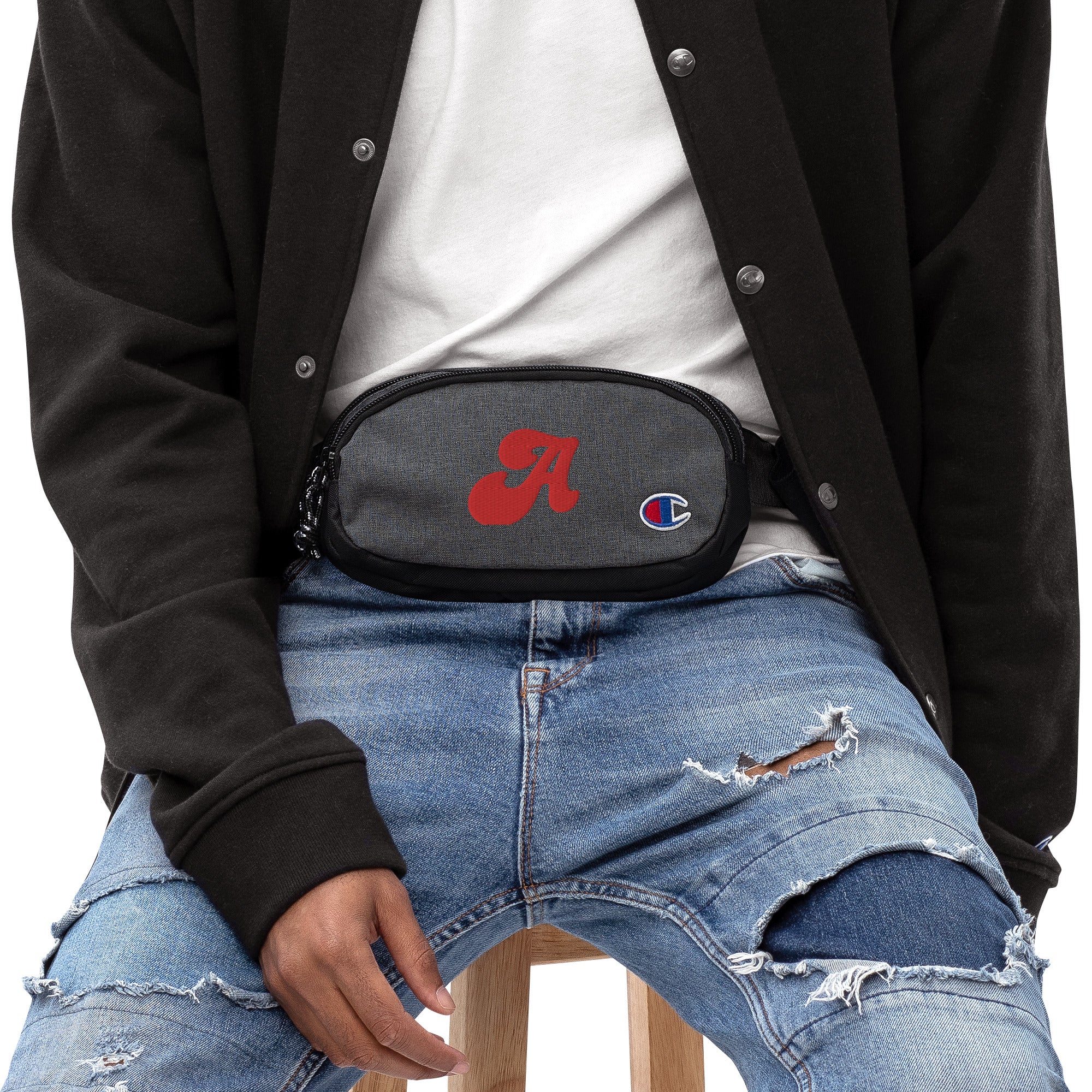 Champion fanny pack, Alphabet Letter, Champion Accessory Pack, Zippered, Gift