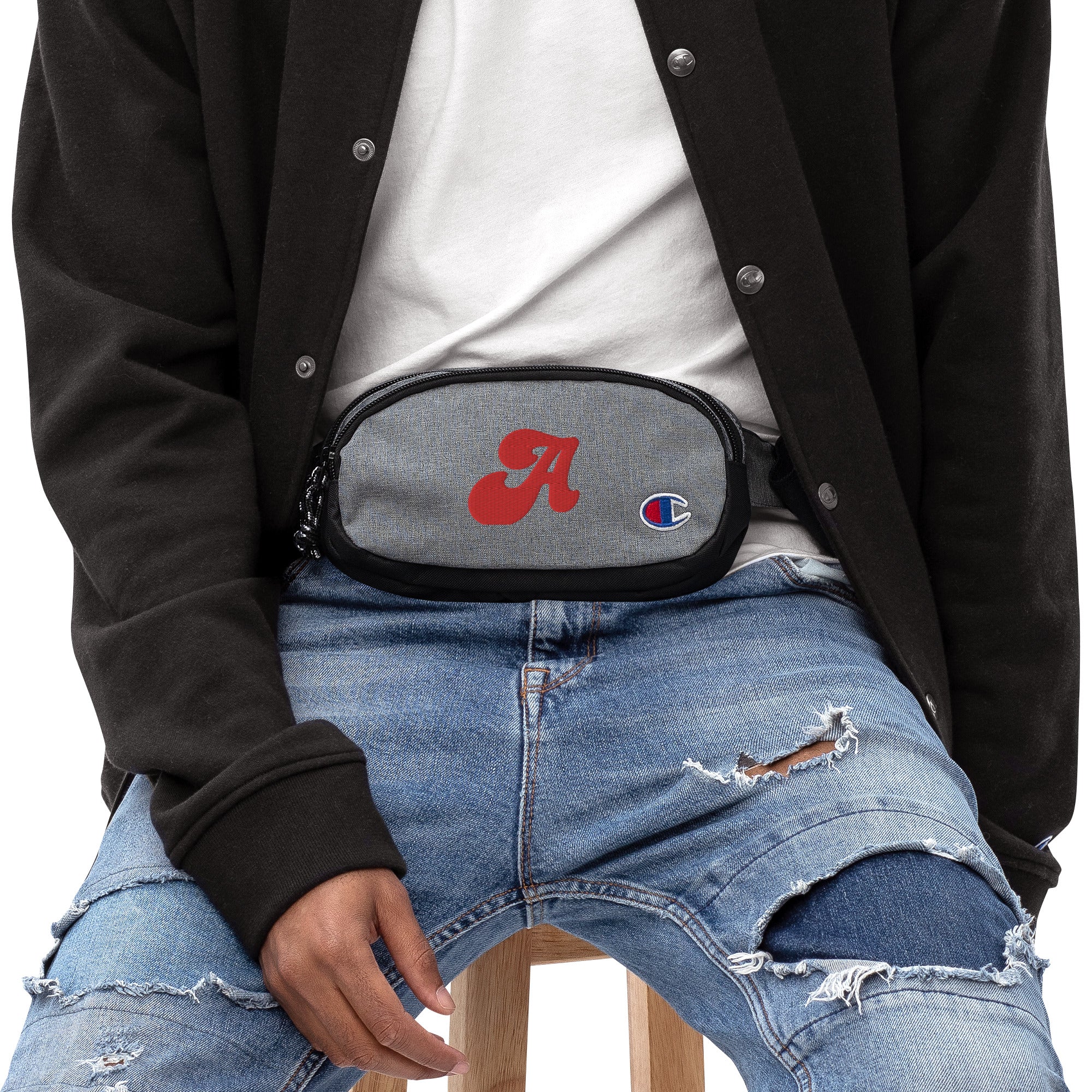 Champion fanny pack, Alphabet Letter, Champion Accessory Pack, Zippered, Gift