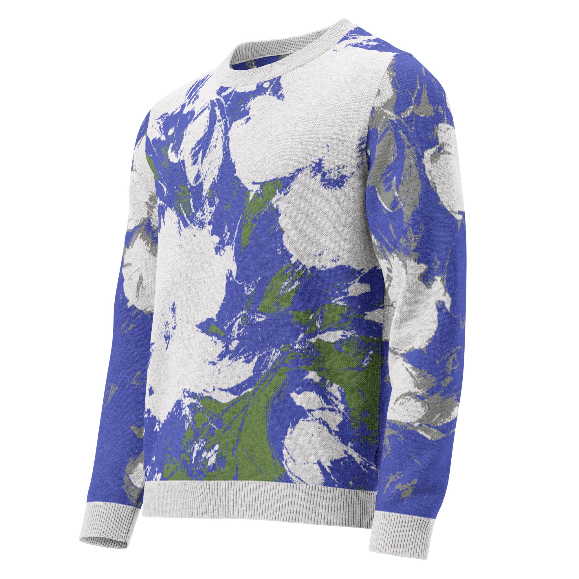 Knitted crew neck sweater XS to 3 XL