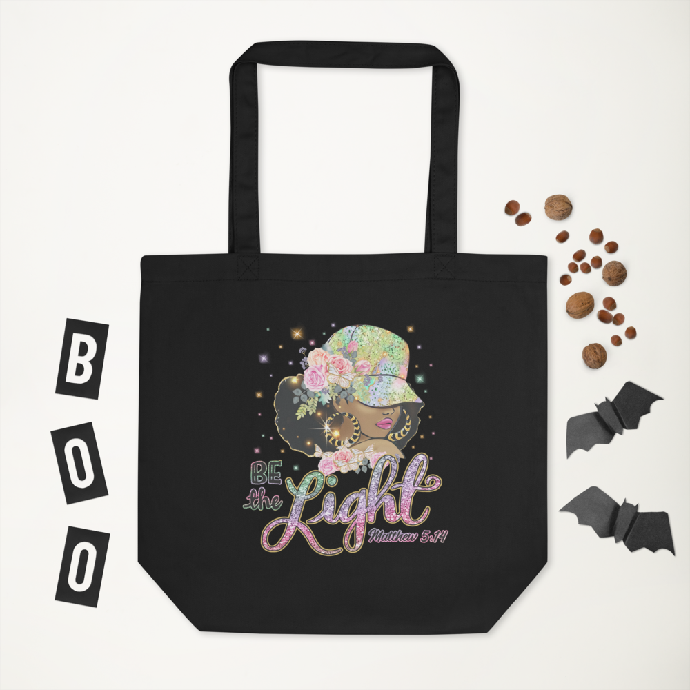 Eco Tote Bag, Design Bag, Travel, Shopping Black & Cream