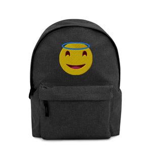 Embroidered Backpack. Two-way Zipper, 15" laptop, books, phone and more Back to School