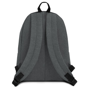 Embroidered Backpack. Two-way Zipper, 15" laptop, books, phone and more Back to School