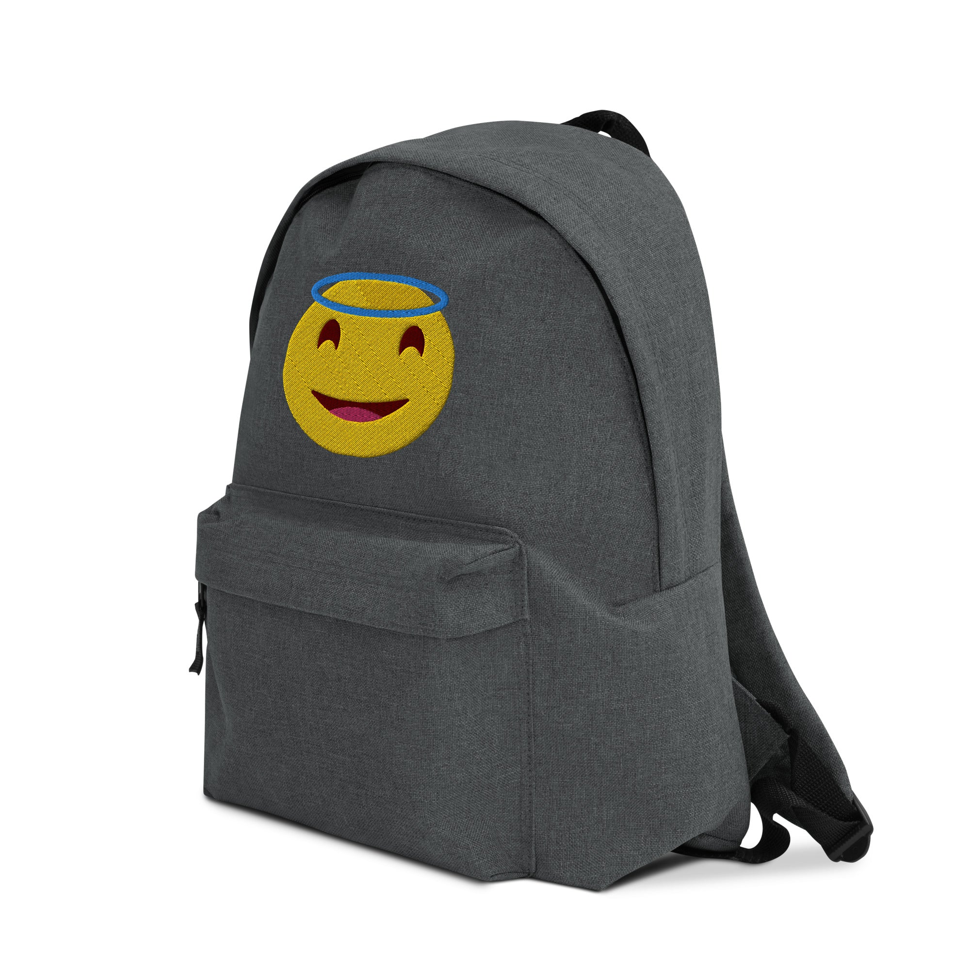 Embroidered Backpack. Two-way Zipper, 15" laptop, books, phone and more Back to School