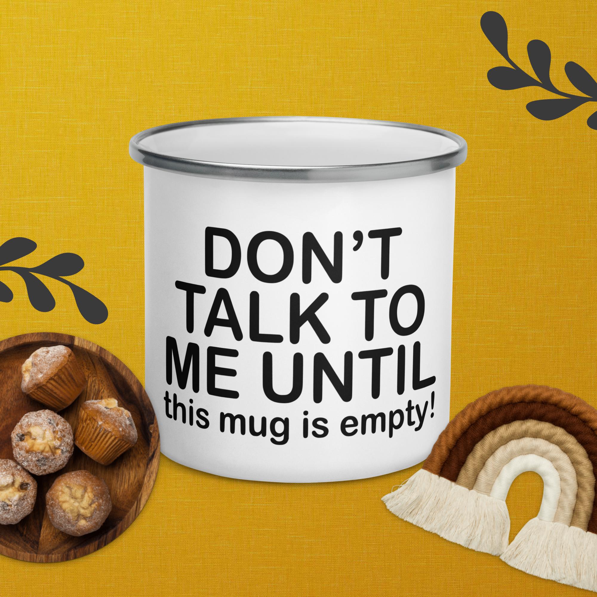Coffee Cup, Enamel Mug, Funny Mug Gift for Dad, Gift for Mom,