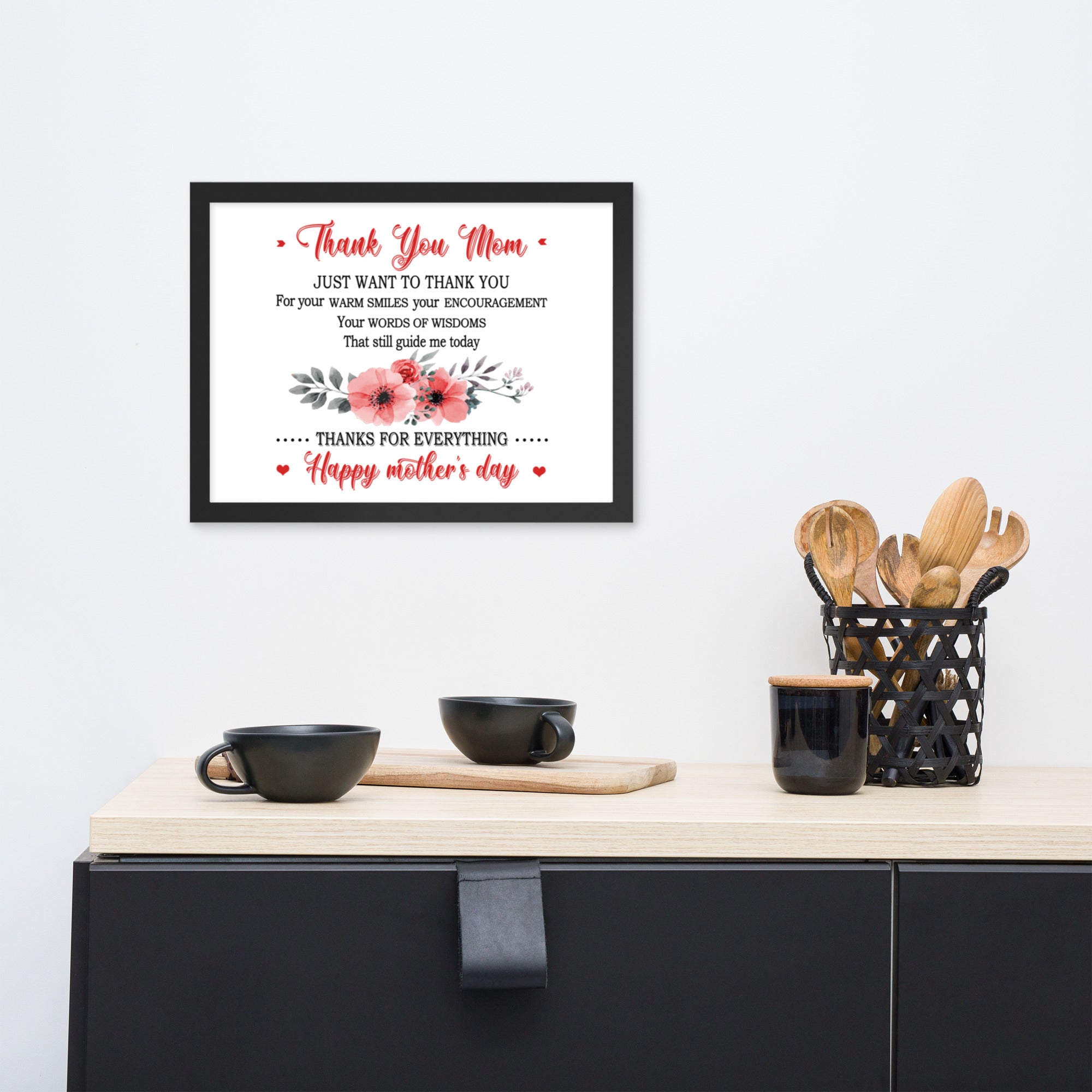Framed matte paper poster-Mother's Day