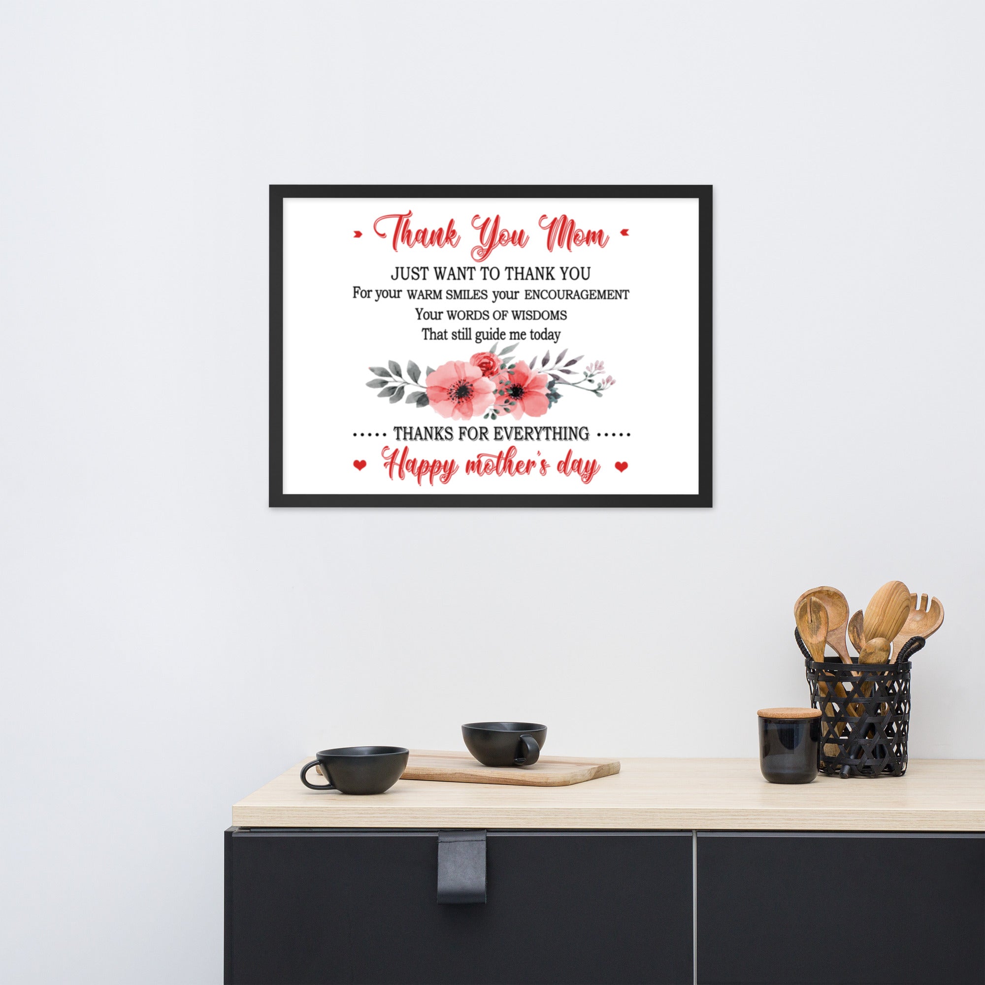 Framed matte paper poster-Mother's Day