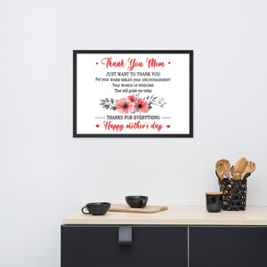 Framed matte paper poster-Mother's Day