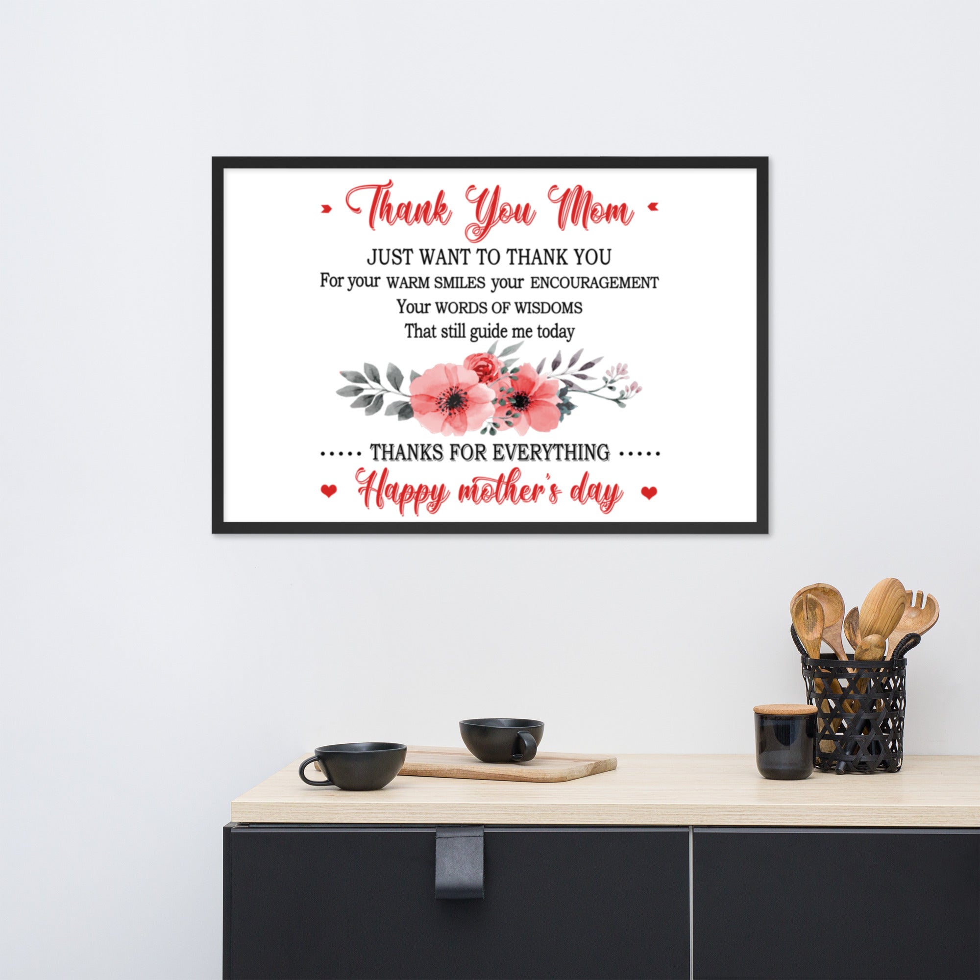 Framed matte paper poster-Mother's Day