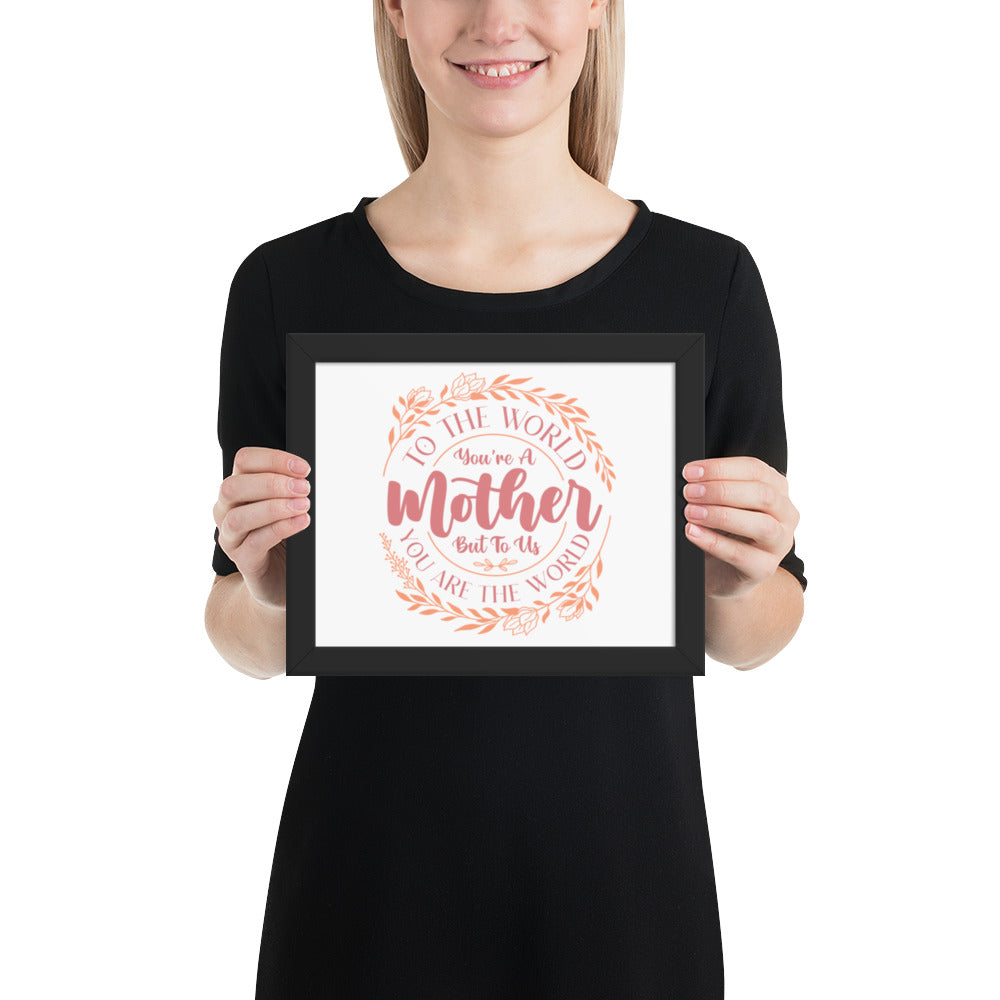 Framed poster.-Mother's Day Poster 8x10, Select your size