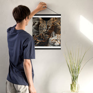 Poster with hangers, Back to College, CAT Lovers Poster, Gift