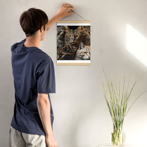 Poster with hangers, Back to College, CAT Lovers Poster, Gift