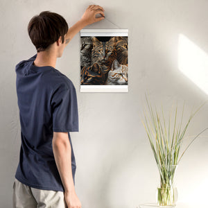 Poster with hangers, Back to College, CAT Lovers Poster, Gift