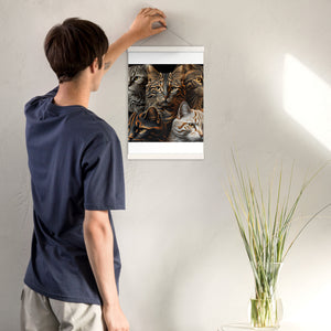 Poster with hangers, Back to College, CAT Lovers Poster, Gift