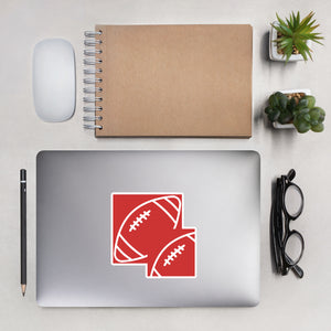Bubble-free stickers, college, Kids, Highschool, Middle  Football Sticker