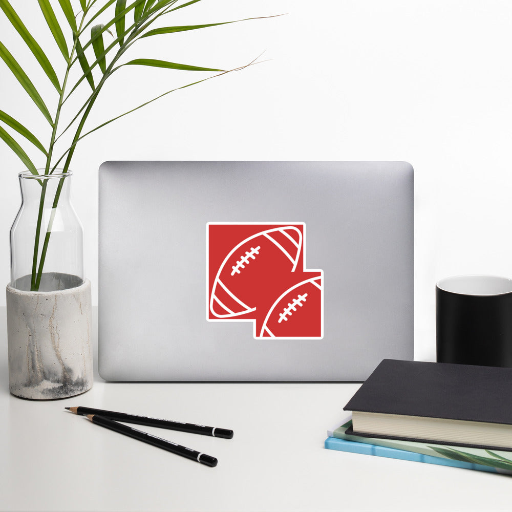 Bubble-free stickers, college, Kids, Highschool, Middle  Football Sticker