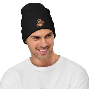 Embroidered Beanie, Form Fitted Beanie, warm, Cozy, Gift