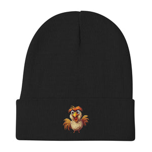 Embroidered Beanie, Form Fitted Beanie, warm, Cozy, Gift