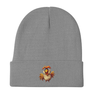 Embroidered Beanie, Form Fitted Beanie, warm, Cozy, Gift
