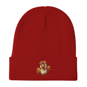 Embroidered Beanie, Form Fitted Beanie, warm, Cozy, Gift