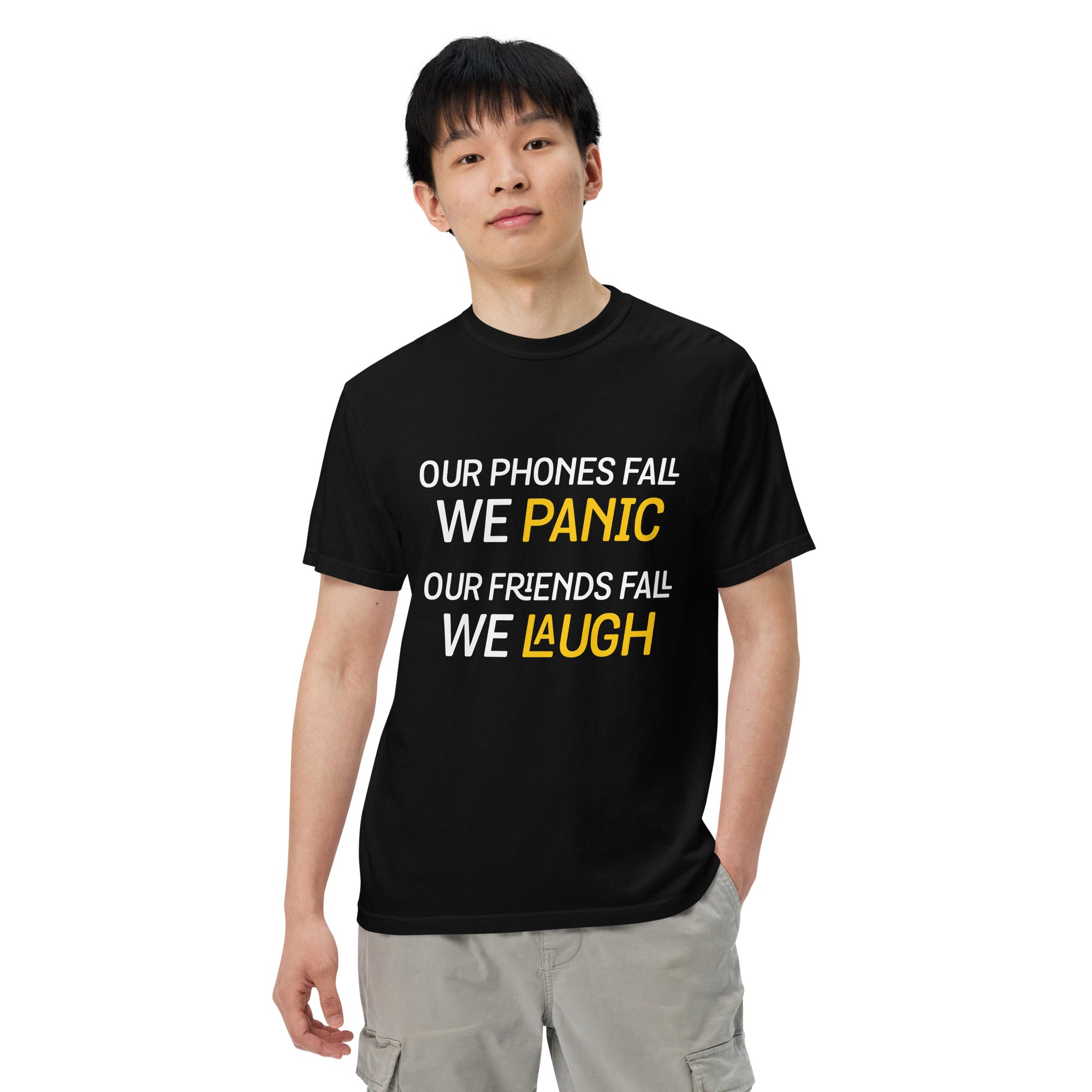 Men’s garment-dyed heavyweight t-shirt, Funny T Shirt, Every day Shirt