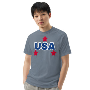 T Shirt, Men’s garment-dyed heavyweight t-shirt, USA T Shirt, Memorial Day T Shirt