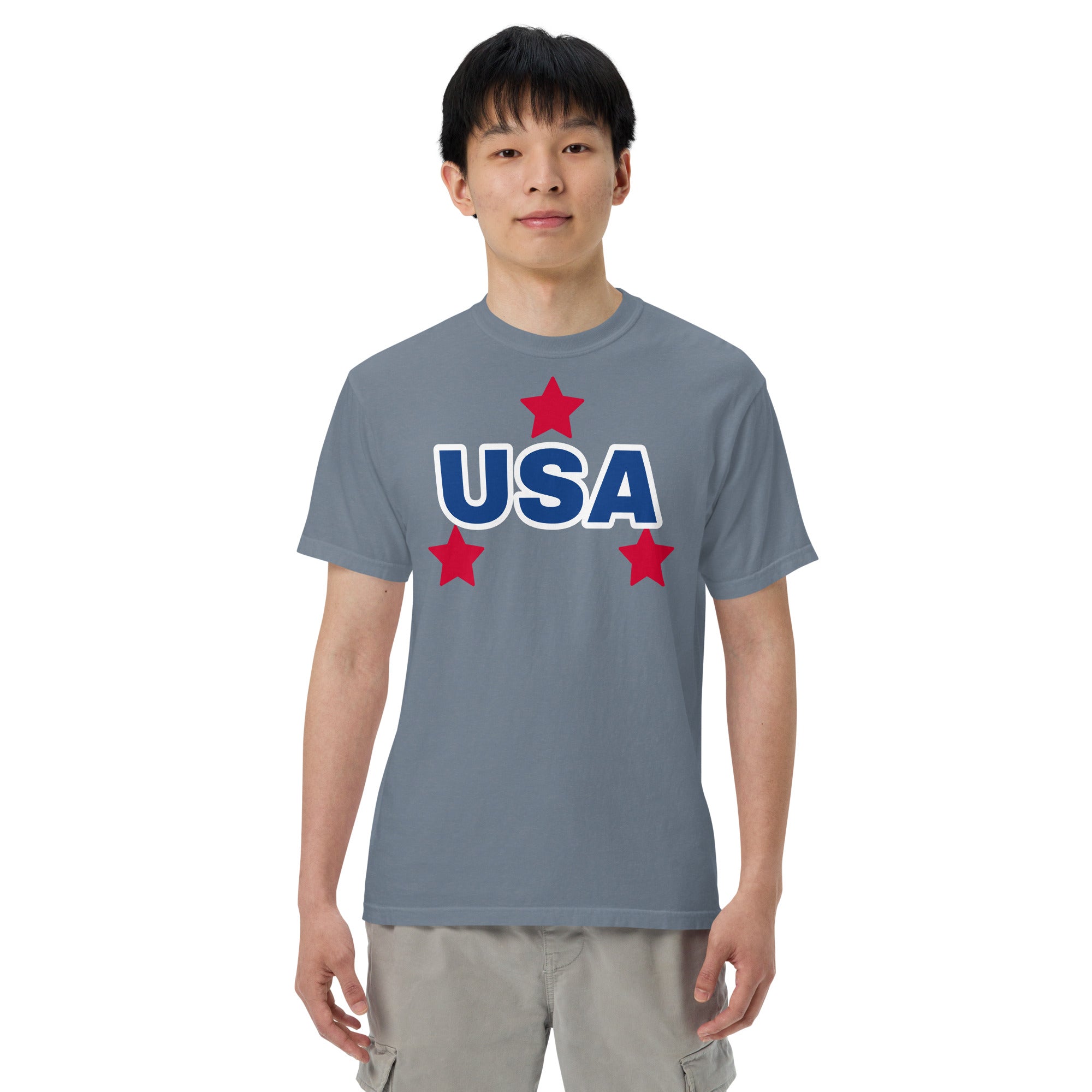 T Shirt, Men’s garment-dyed heavyweight t-shirt, USA T Shirt, Memorial Day T Shirt