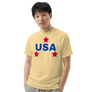 T Shirt, Men’s garment-dyed heavyweight t-shirt, USA T Shirt, Memorial Day T Shirt