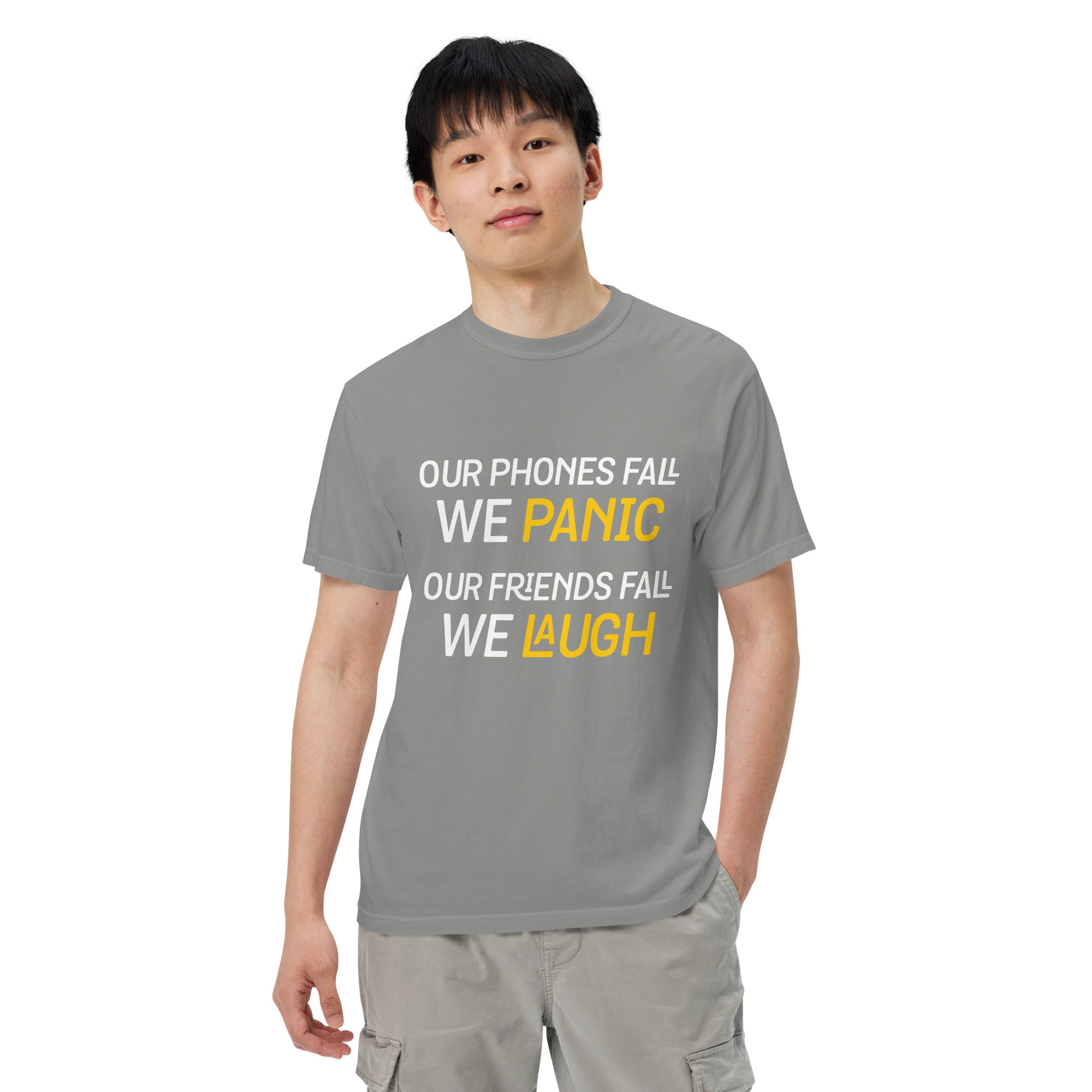 Men’s garment-dyed heavyweight t-shirt, Funny T Shirt, Every day Shirt