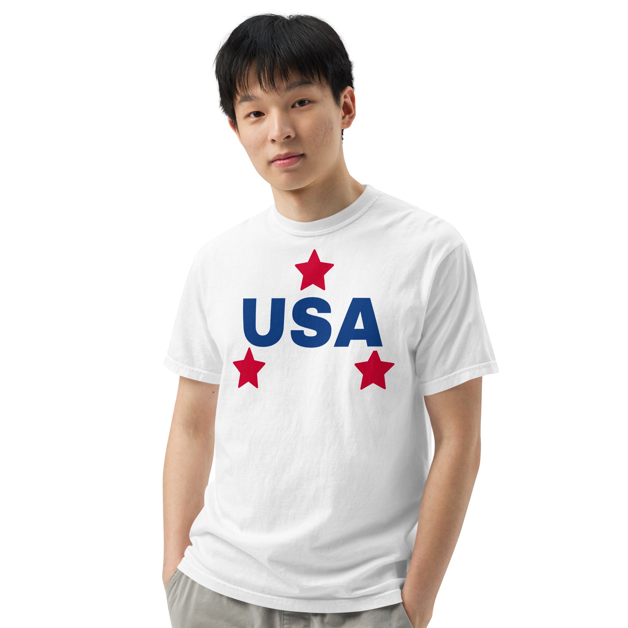 T Shirt, Men’s garment-dyed heavyweight t-shirt, USA T Shirt, Memorial Day T Shirt