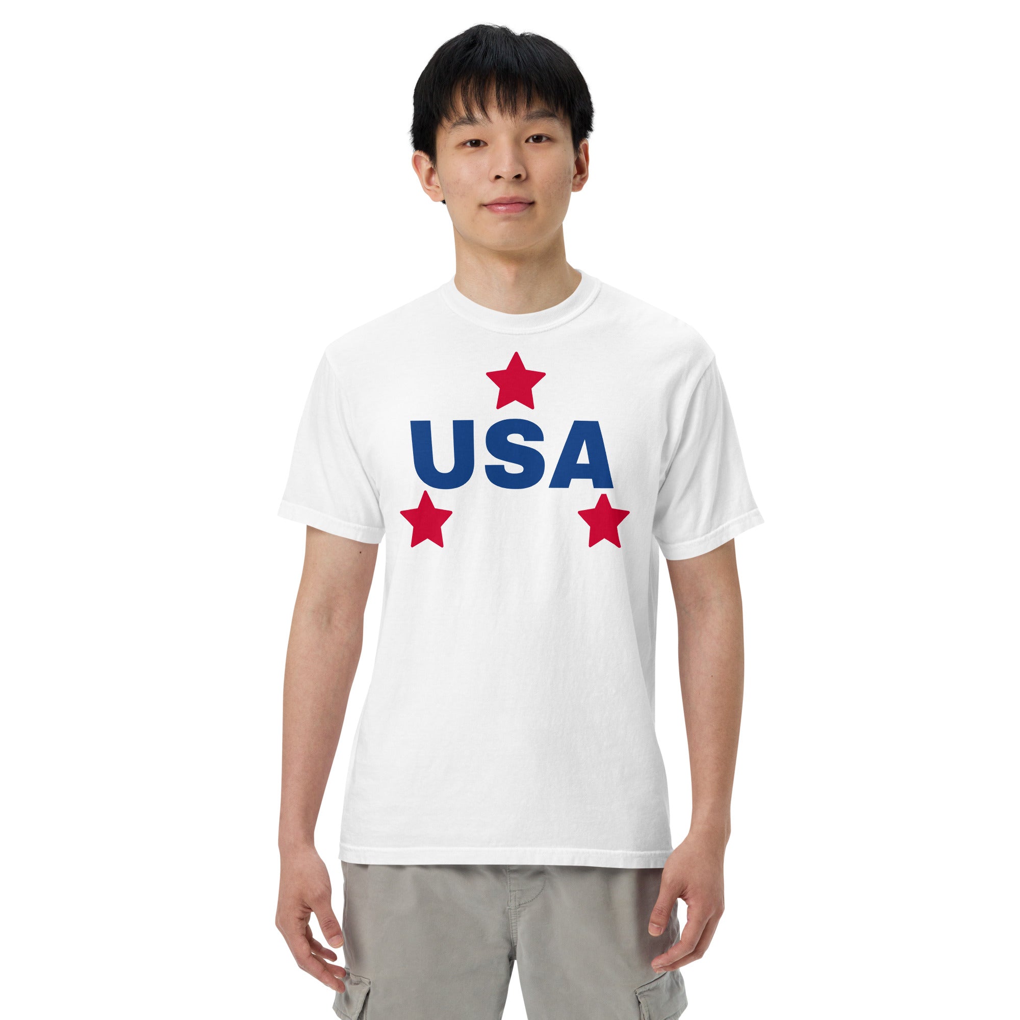 T Shirt, Men’s garment-dyed heavyweight t-shirt, USA T Shirt, Memorial Day T Shirt