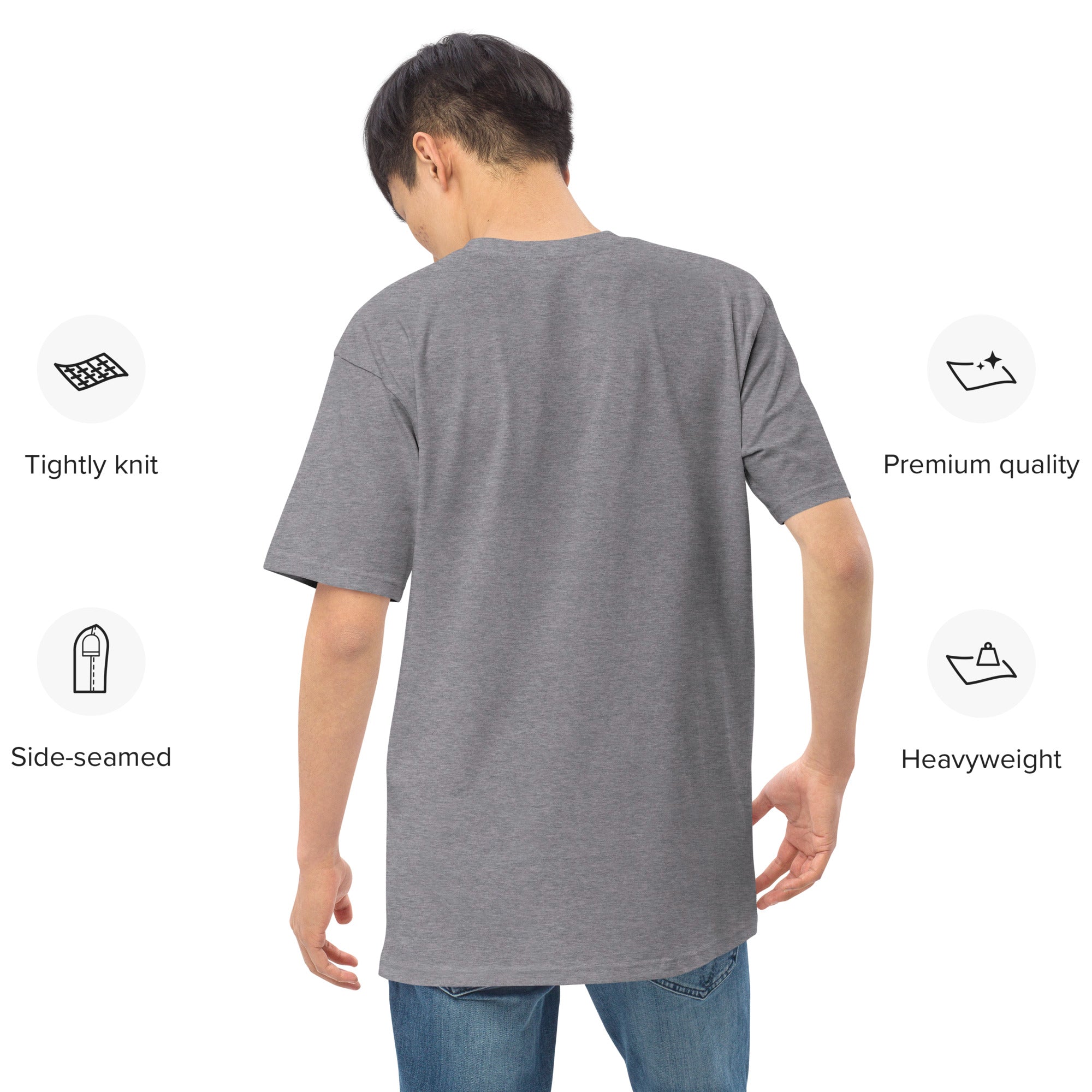 Men’s premium heavyweight tee, warm T Shirt, 100% Cotton