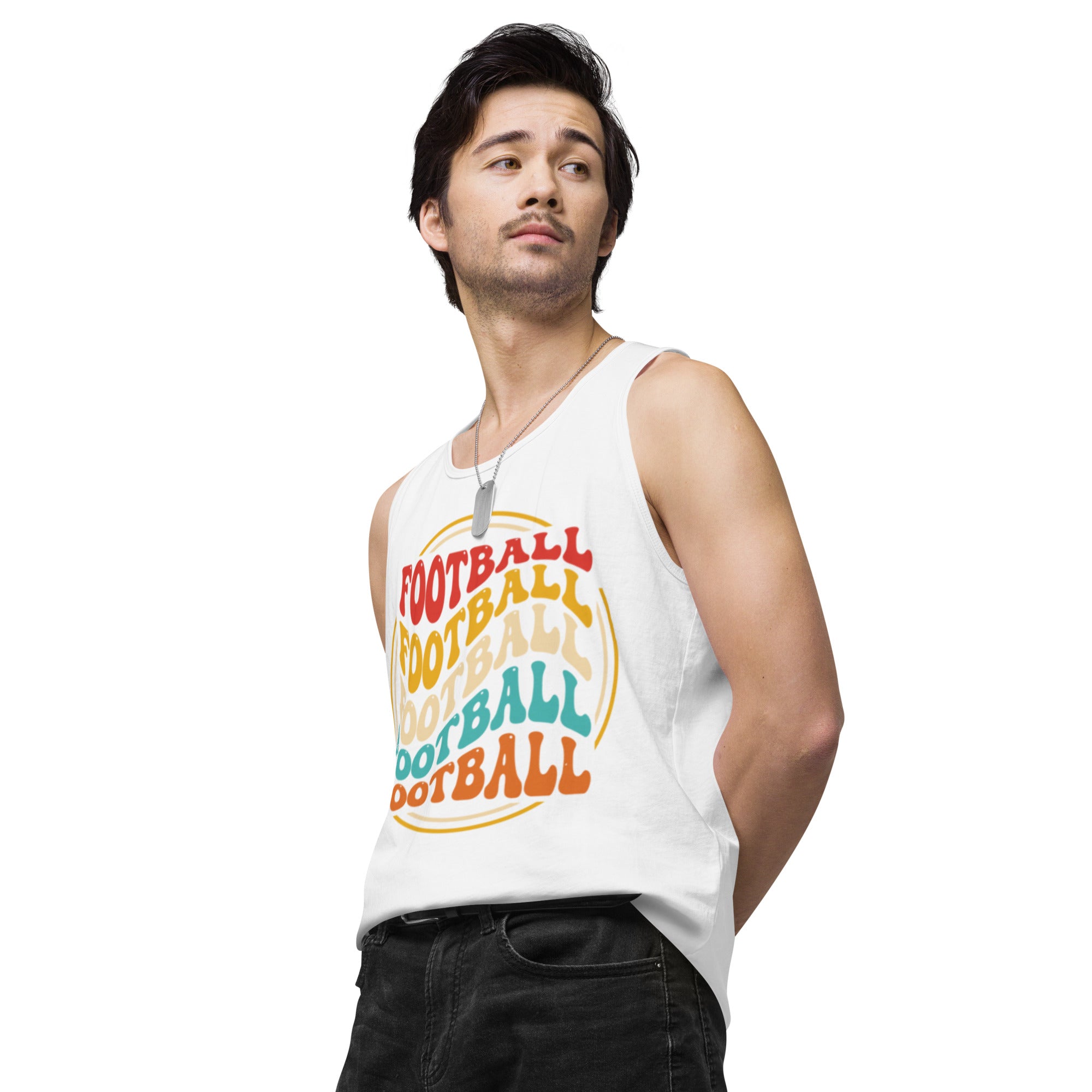Men’s premium tank top,  Soccer Mania Top, Gift
