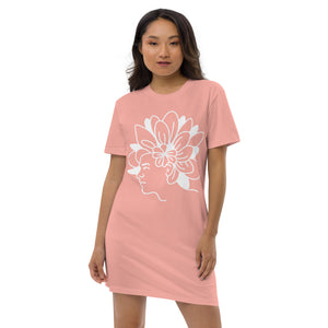 Organic cotton t-shirt dress, Summer, Back to School, Dress, Beach, Lounge, gift for her, Fun