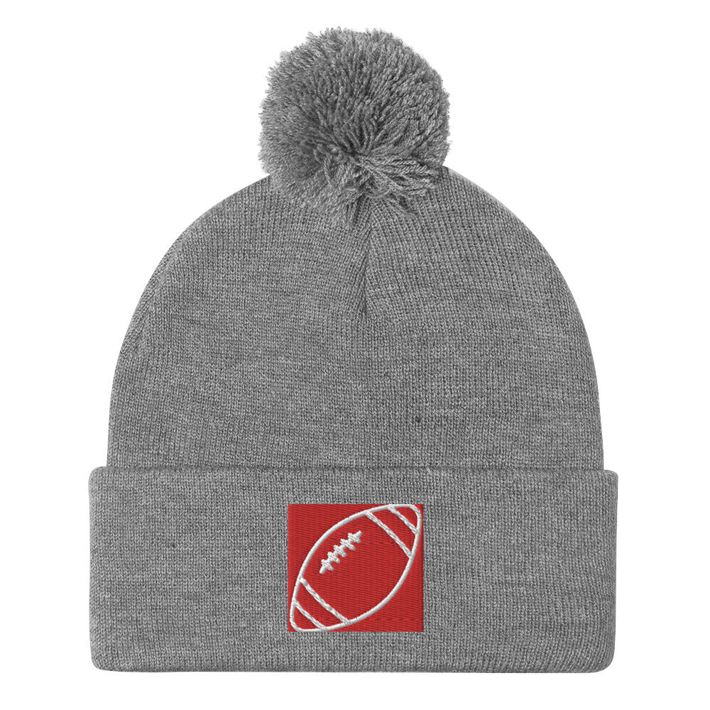 Pom-Pom Beanie, Form-Fitted Beanie Hat, Head-warming Hat, Gift