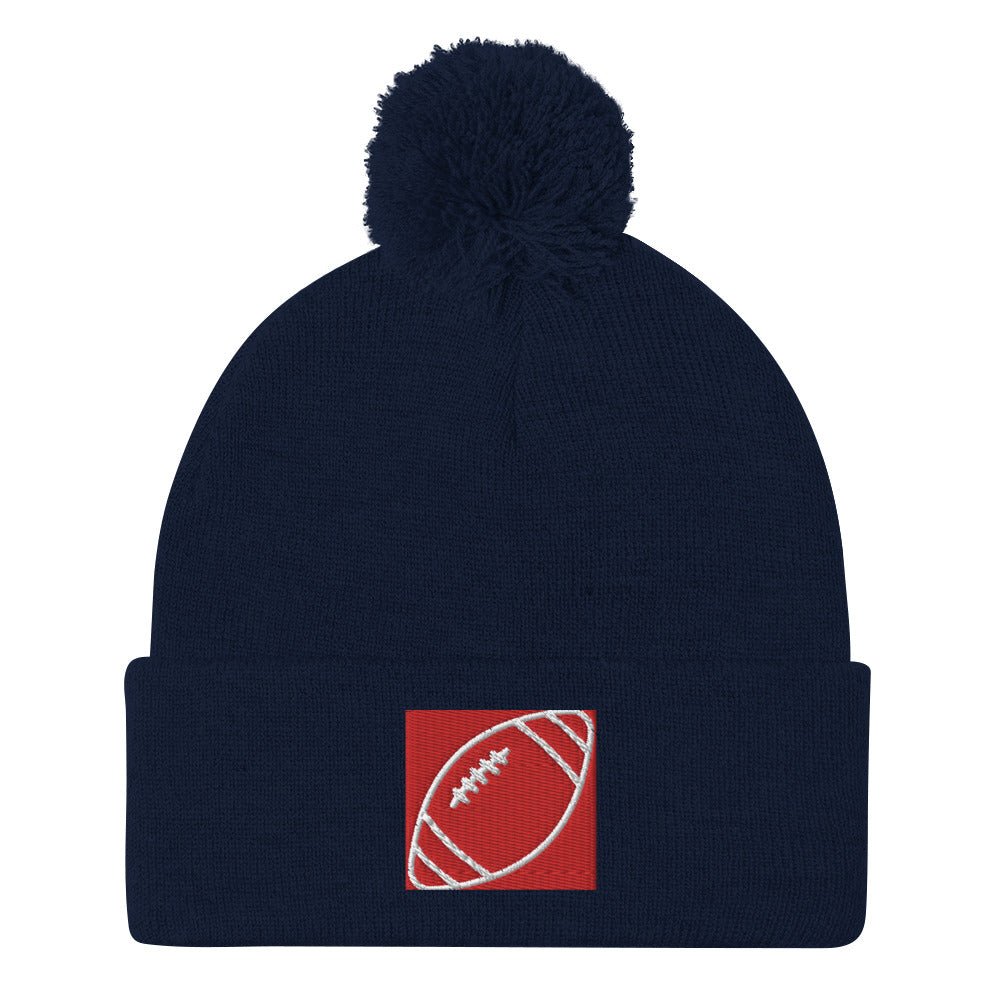 Pom-Pom Beanie, Form-Fitted Beanie Hat, Head-warming Hat, Gift