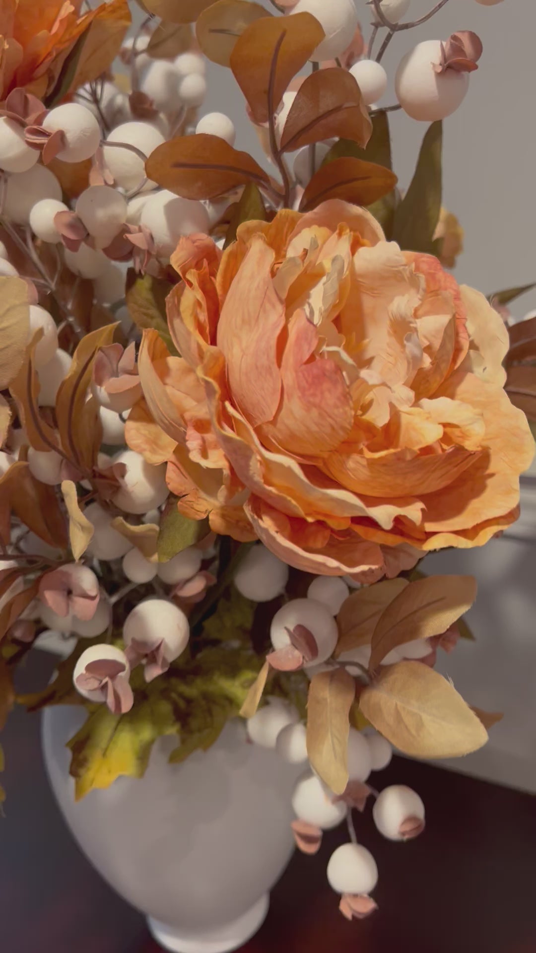 Fall centerpiece- Everyday Centerpiece , 24"H X20"W X9" H Ceramic Vase