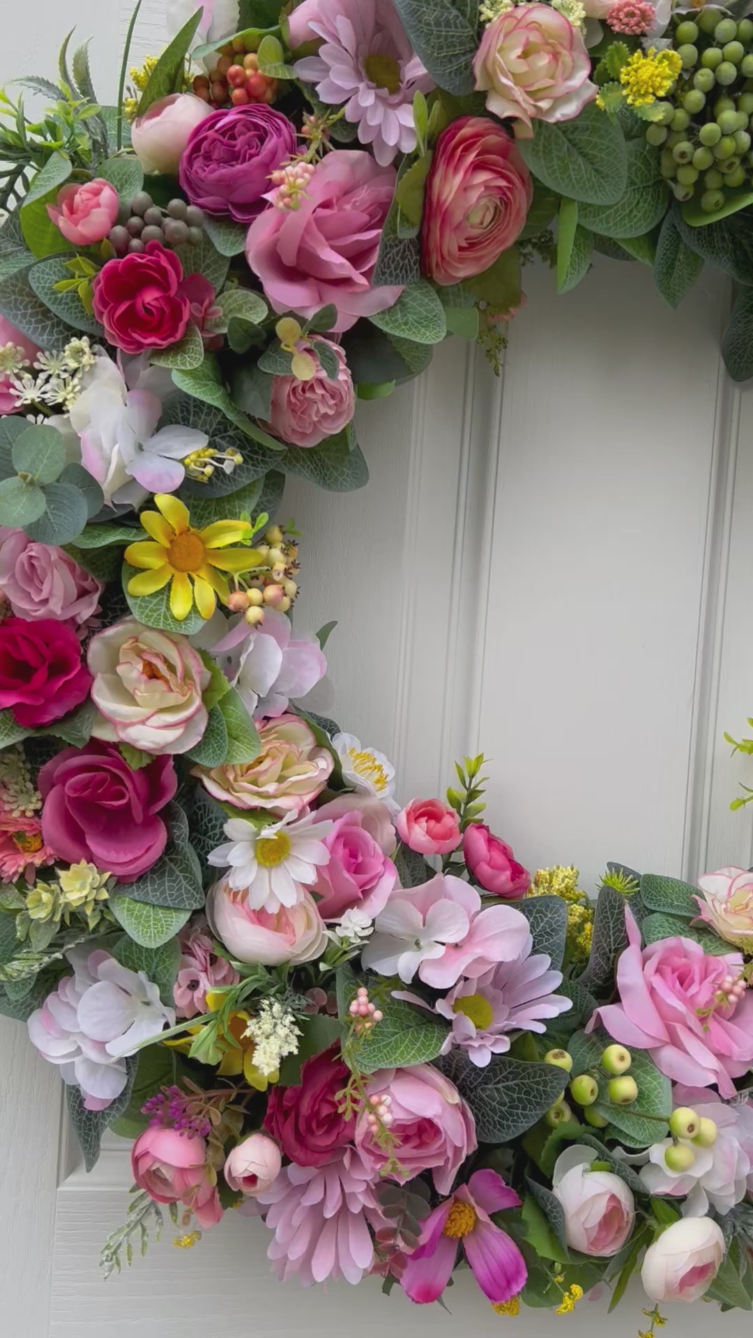 Luxury Floral Wreath- Spring-Summer  30"