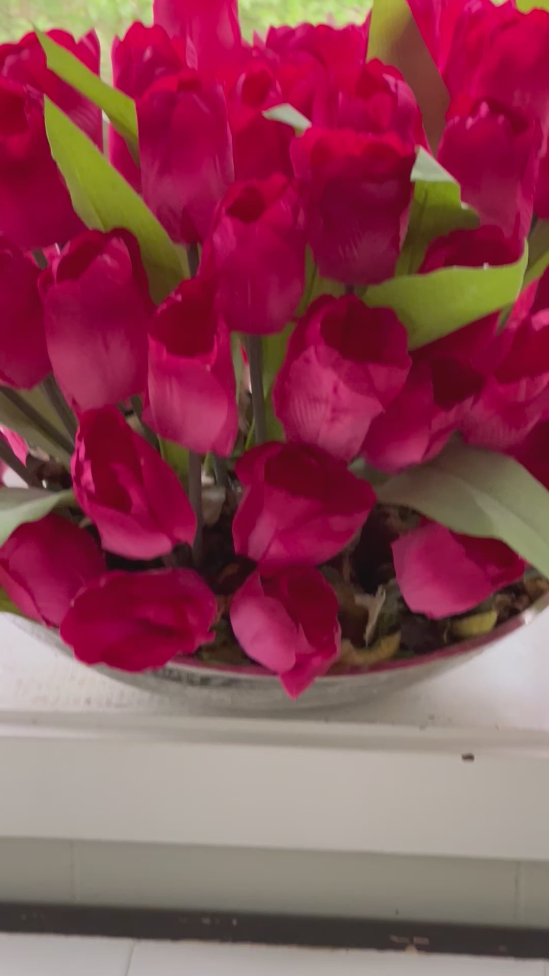Tulip Centerpiece, Home decor, 24"L X 13"H X 16"W